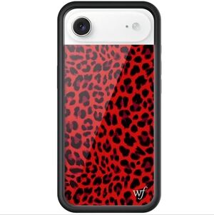 Wildflower Cases - Apple iPhone 17 Air - Red Cheetah/Black Bumper NEW
